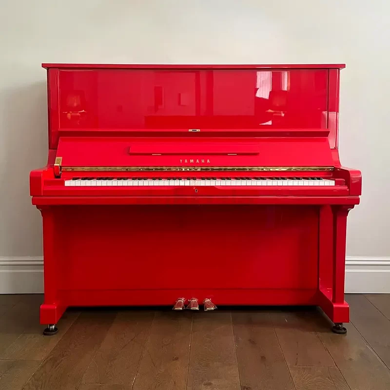 YAMAHA U3 RED UPRIGHT PIANO | Used Pianos Dubai