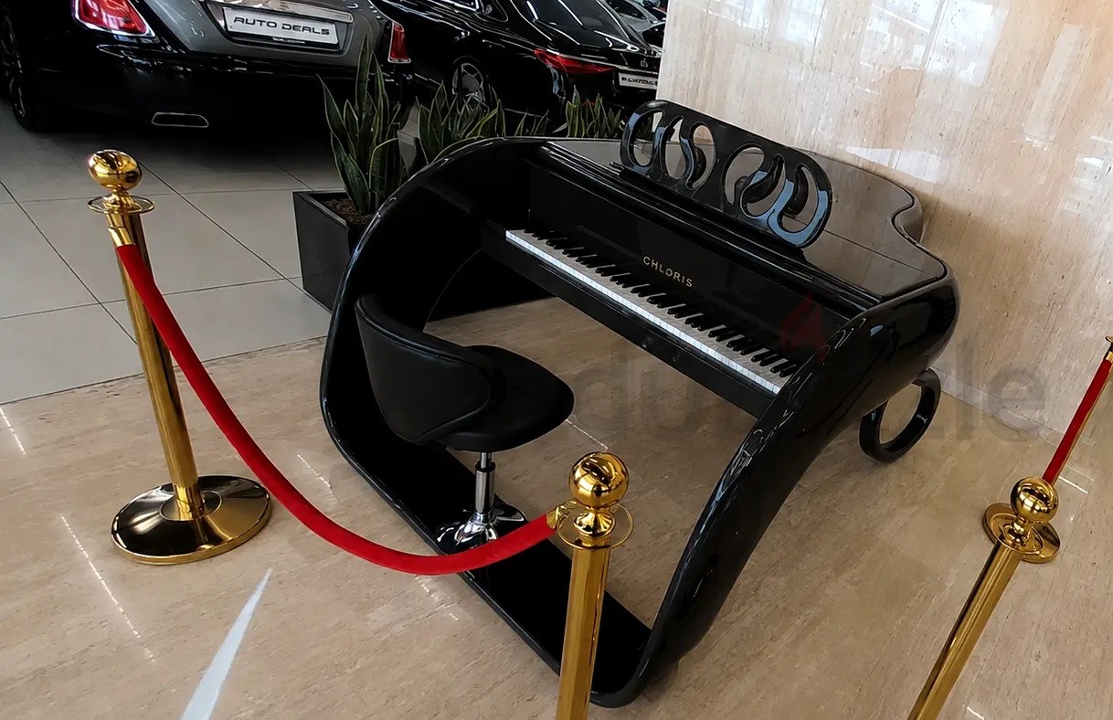 Ferrari Onyx Black Grand Piano | Exclusive Supercar-Inspired Design | Used Pianos Dubai