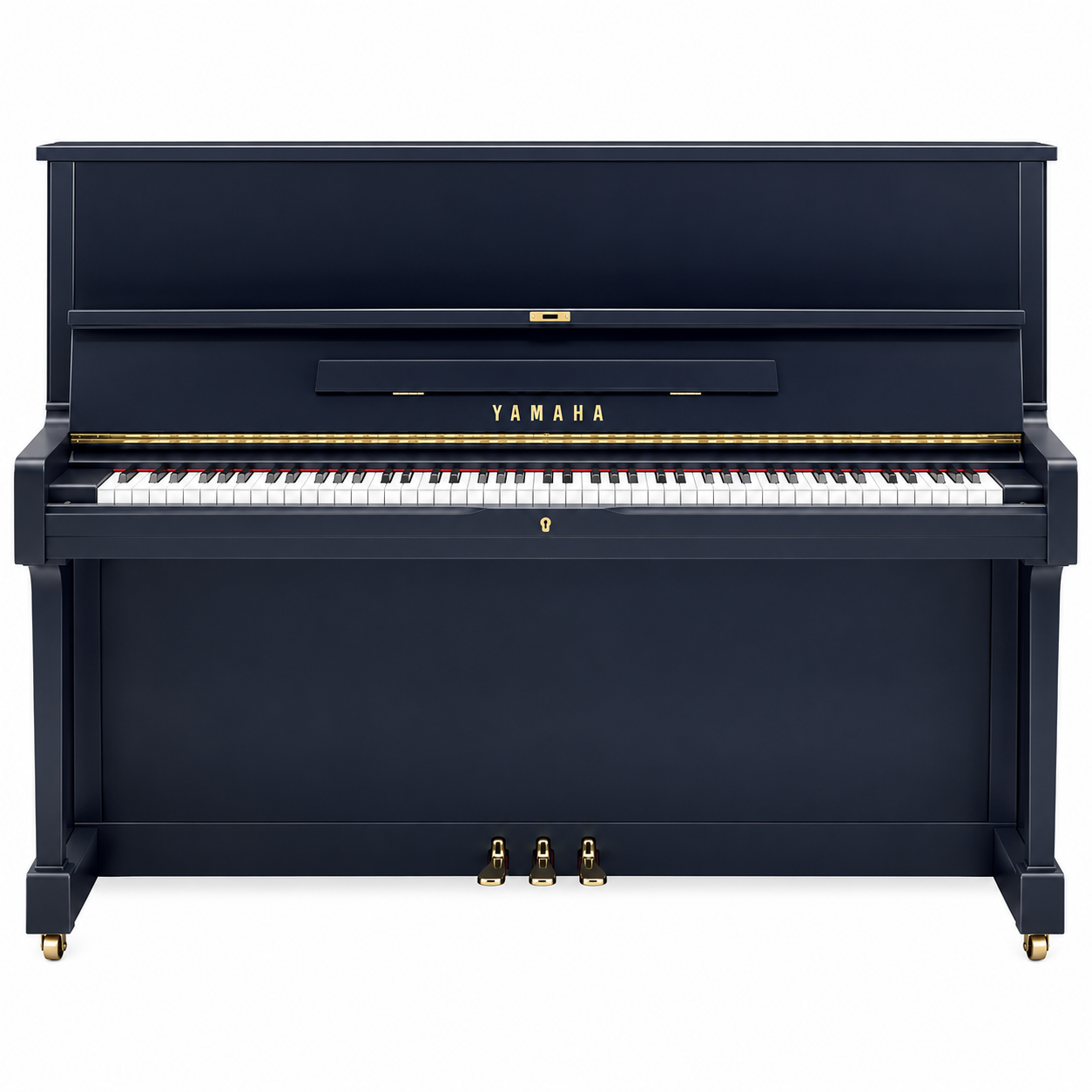 Yamaha Matte Black Renewed Upright Piano Full Size 131 Cms | Used Pianos Dubai