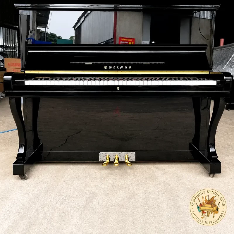 HELMAN BLACK UPRIGHT PIANO | Used Pianos Dubai