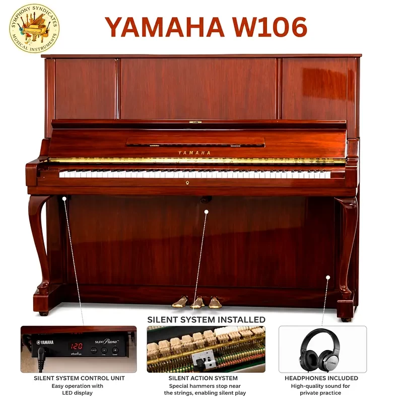 Yamaha W106 Upright Piano Made in Japan | Used Pianos Dubai