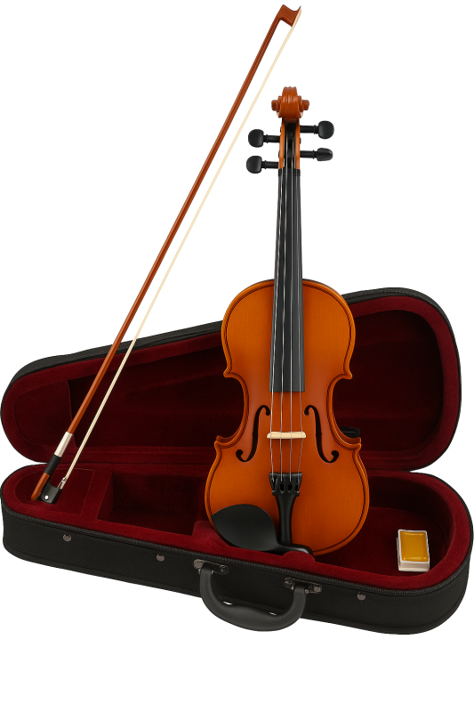 Megarya 1/2 Size Student Violin – Solid Wood Acoustic Fiddle for Beginners, Kids & Adults – Includes Bow, Rosin & Carrying Case – Ideal Starter Instrument- Color Mahogany