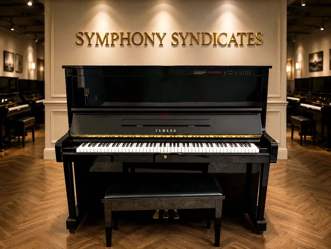 Yamaha Disklavier Black Upright Piano | Self-Playing Acoustic Piano | Used Piano Dubai