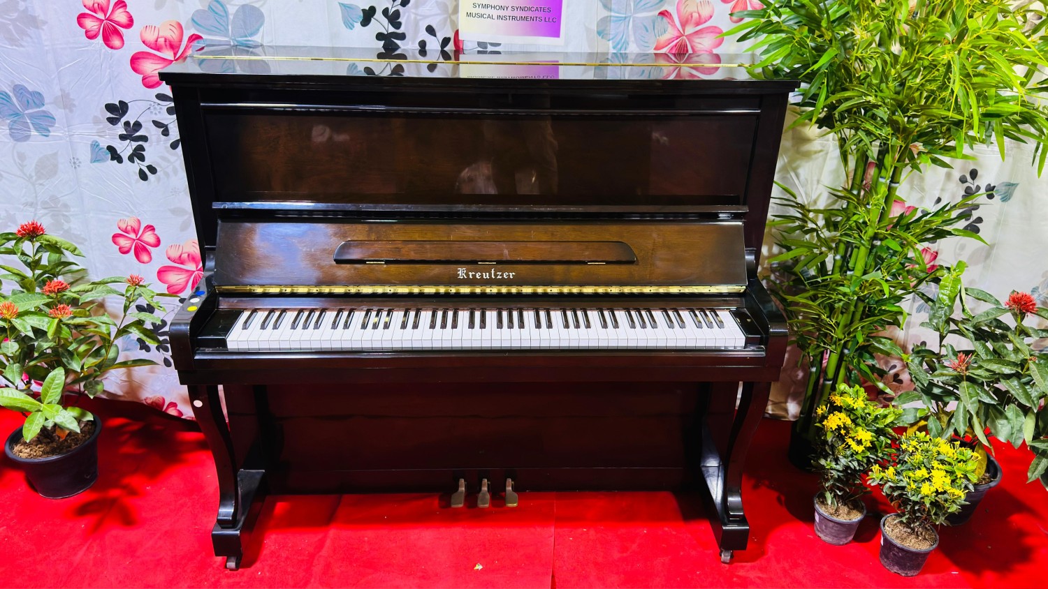 KREUTZER Mahogany Upright Piano | Used Pianos Dubai