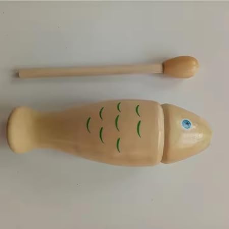 Wooden Fish Shaped Sound Block Guiro Children's Early Education ...